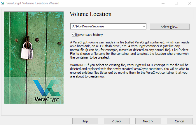VeraCrypt-setup-volume-location